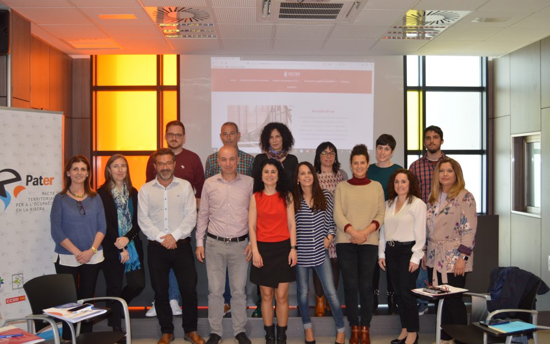 Reunión de trabajo en la sede del Pacto Territorial de la Ribera